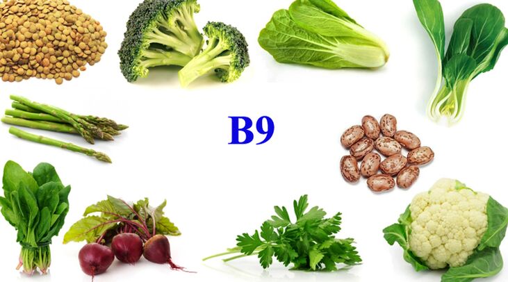 Vitamin B9 an de Produkter fir d 